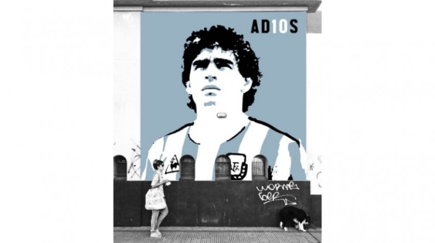 Homenaje a Maradona en el Estadio San Martín